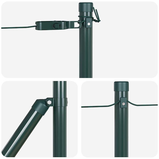 vidaXL Garden Fencing Material 13pcs Green