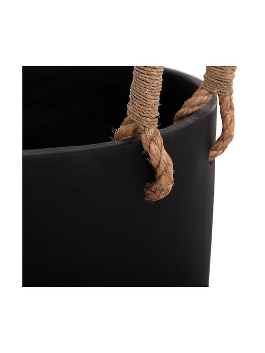 HomeMarkt Tryll Betongblumentopf Schwarz 31cm
