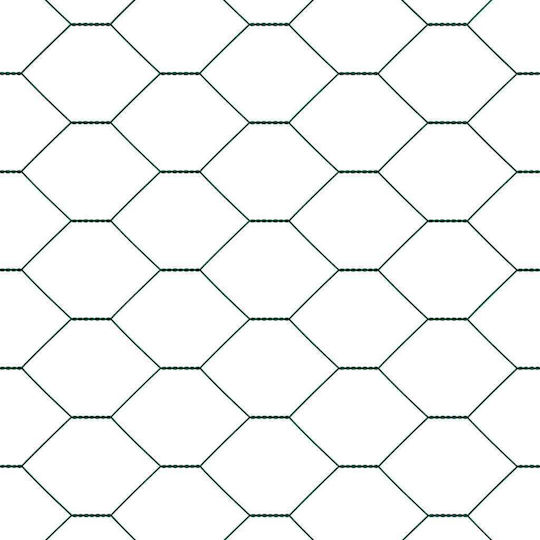 vidaXL Drahtgeflecht mit PVC-Beschichtung Grün 1x10m