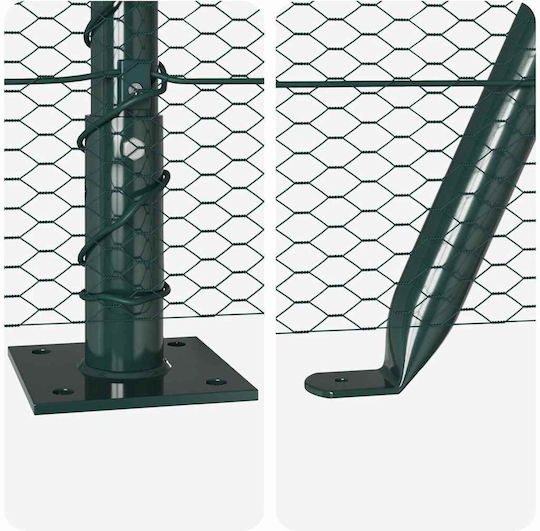 vidaXL Wire Fencing Green 0.6x100m