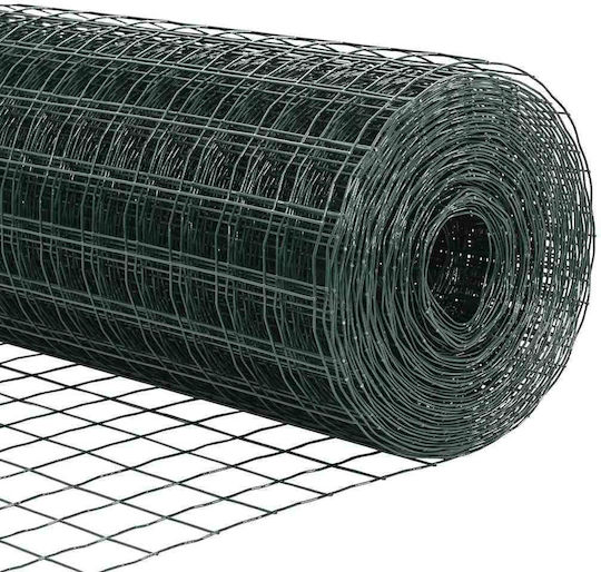 vidaXL Συρματόπλεγμα Γαλβανιζέ Πράσινο 0.6x25m