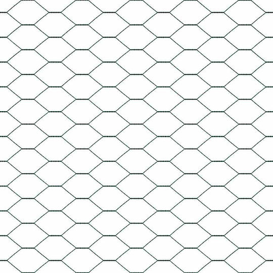vidaXL Drahtgeflecht Verzinkt Grün 1x10m