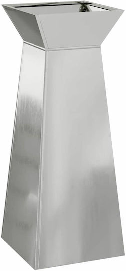 vidaXL Suport Metalic Argintiu Pentru Plante 40x40x101 cm