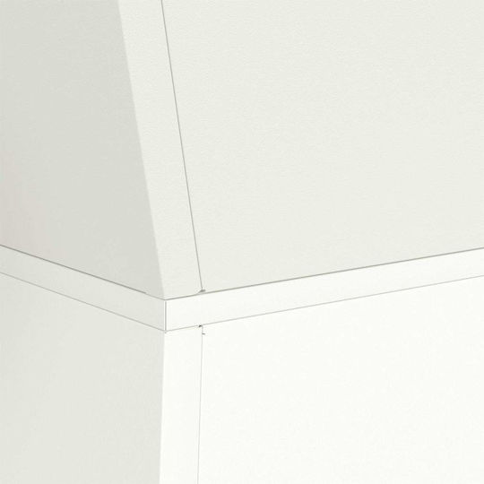 vidaXL Pot Stand Metal White 40cmx40cmx101cmcm.