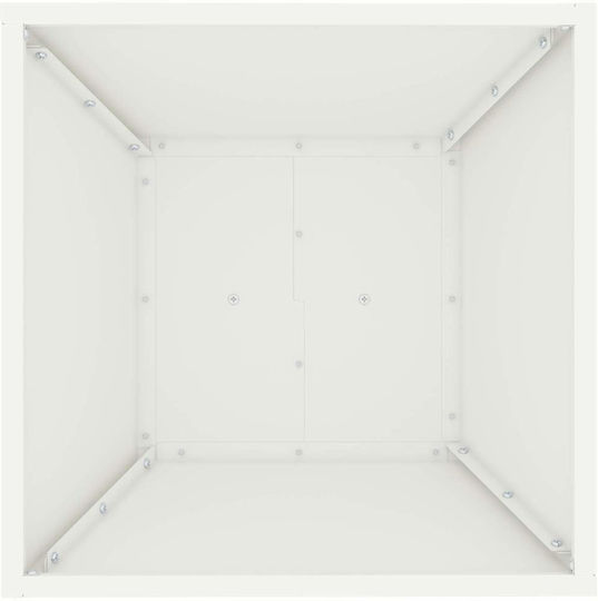 vidaXL Pot Stand Metal White 40cmx40cmx101cmcm.