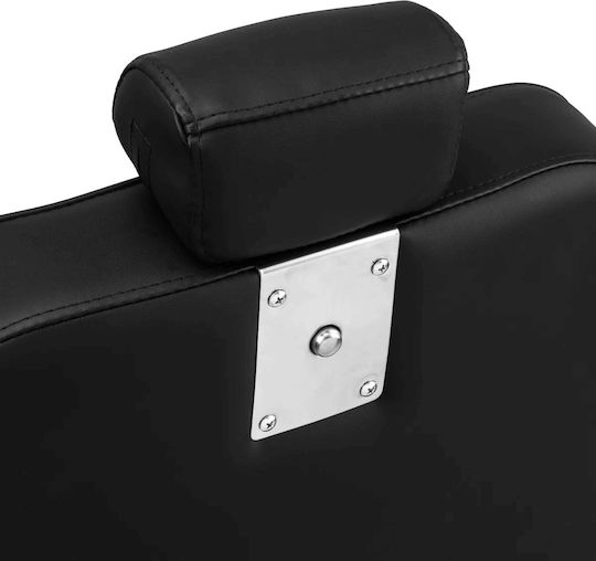 Barber Equipment Καρέκλα Κουρείου Μαύρη με Ρυθμιζόμενο Ύψος