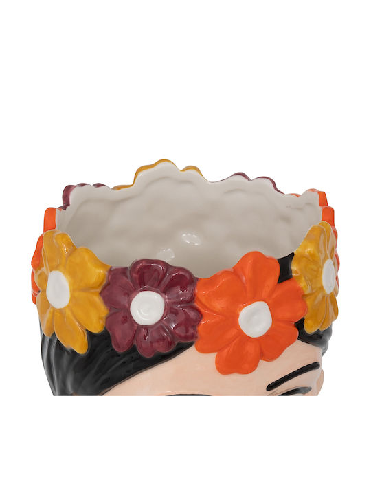 Planter Ceramic Beige 13x13x18.2cm.