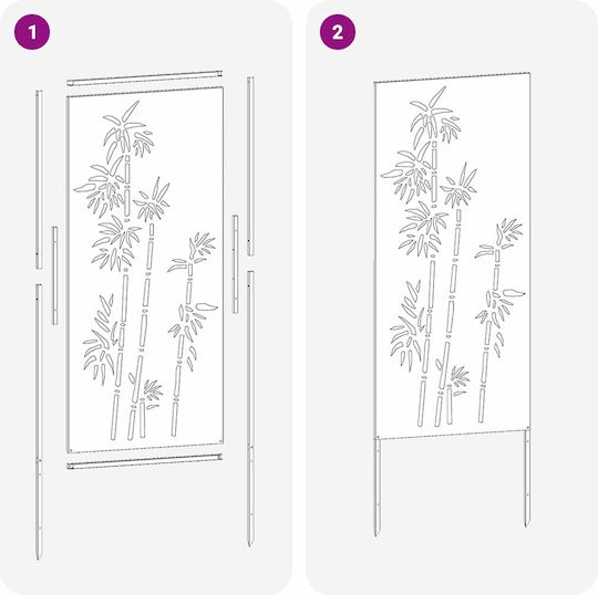 vidaXL Decorațiune Borcan Pentru Grădină 50x1.7x140cm 876294