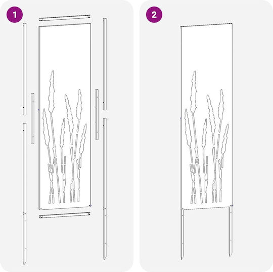 vidaXL Garden Decoration 32x1.7x140cm 876243