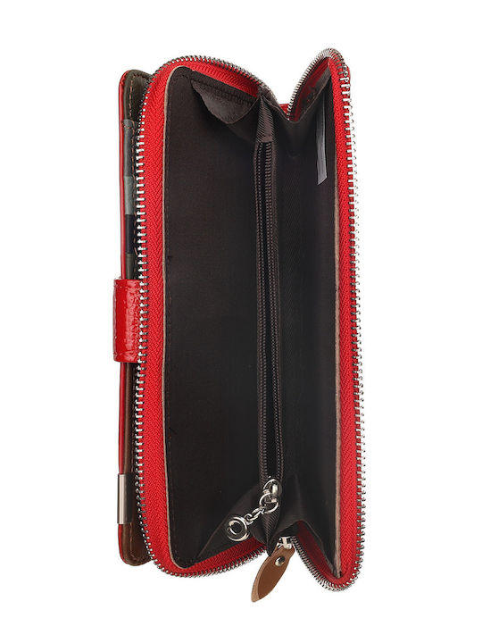 Large Leather Women's Wallet Classic Red