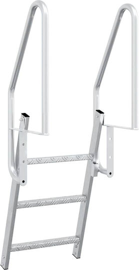 vidaXL 3 Steps Boat Ladder