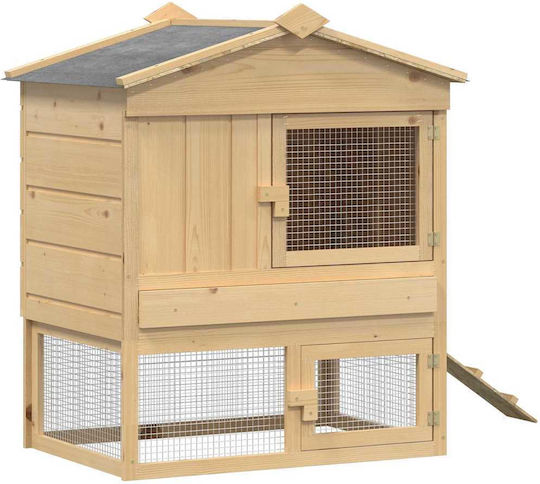vidaXL Wooden Poultry Coop L1.5 x W0.89 x H0.6m