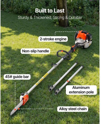 Vevor Vevor Gasoline Garden Multi Tool 2 in 1 Chainsaw Extension
