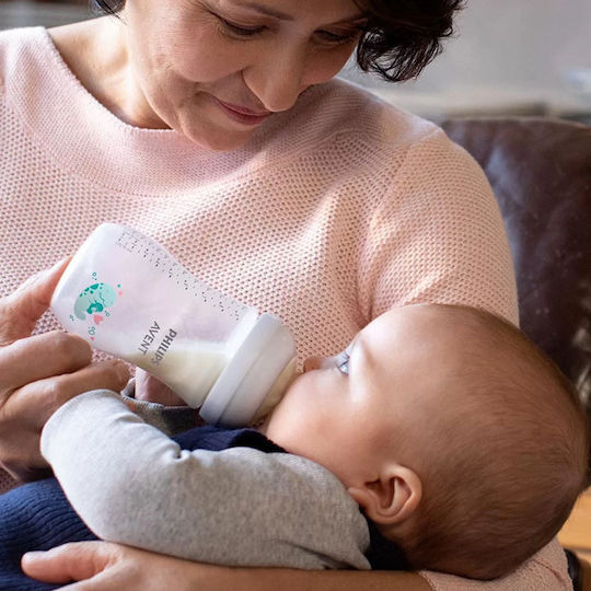 Philips Комплект Пластмасови Бебешки Шишета Natural Response Против Колики със Силиконов Биберон 260мл 2бр