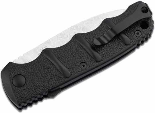 Boker ALS-74 Damascus DAM Μαχαίρι Μαύρο σε Θήκη