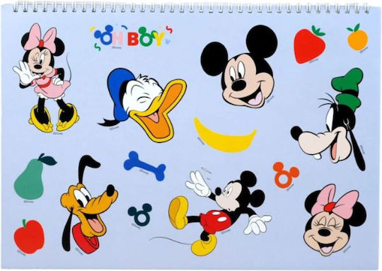 Gim A4 Zeichenblöcke Selbstklebende Mickey Cook 40 Stück 23x33cm