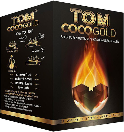 Tom COCO Въглеродни четки Наргиле в Златист цвят 72бр