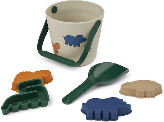 Liewood Σετ Παραλίας Σιλικόνη Gilma Dino Beach Set Dinosaurs Mist