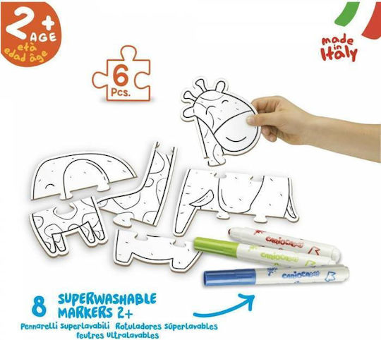 Carioca Baby Animals My First Coloring Puzzle Σετ Ζωγραφικής 10τμχ