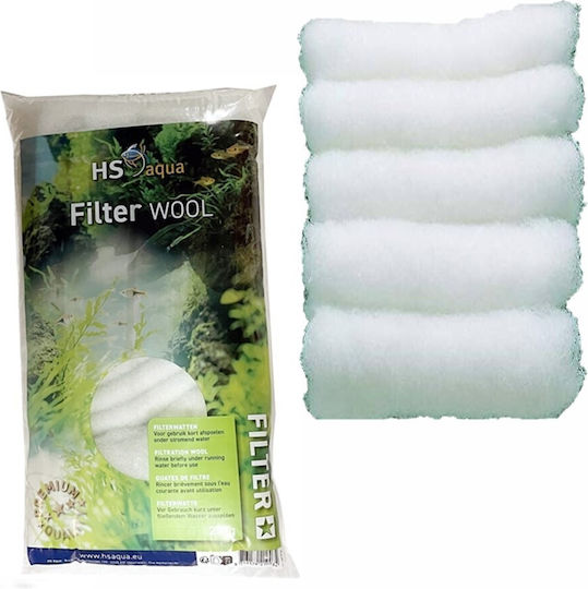 HS Aqua Filter Mat Wool Υαλοβάμβακας για Φιλτράρισμα Ενυδρείου 100gr 1τμχ