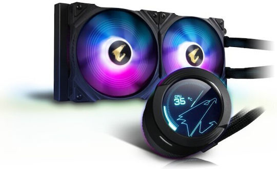 Gigabyte Aorus Waterforce X 280 Υδρόψυξη AIO CPU με 2 Ανεμιστήρες 140mm και ARGB Φωτισμό