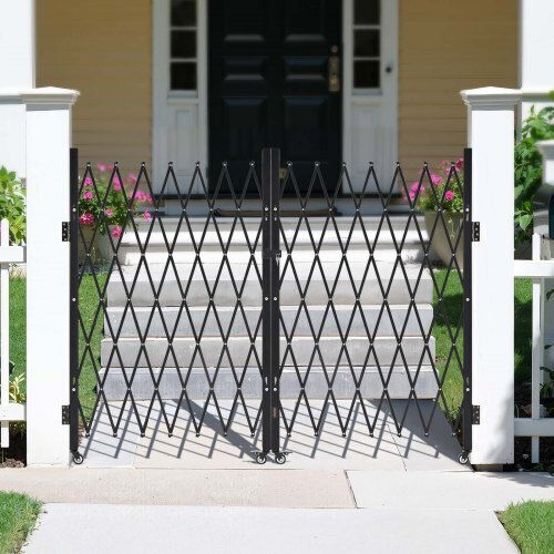 Vevor Door Dog made of Metal in Black Color 145.67 x 63.19cm