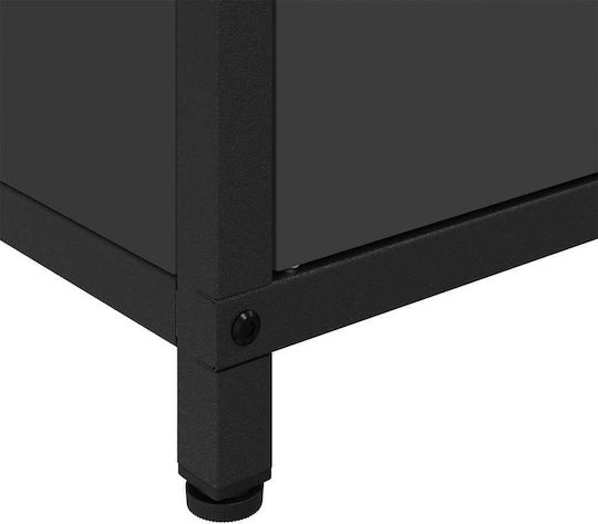 Floor Cabinet Black 90x50x53cm