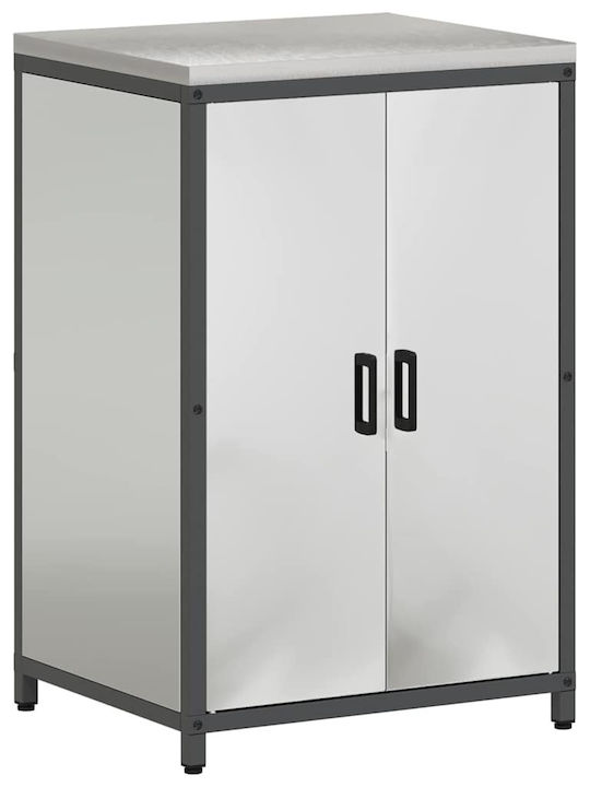 vidaXL Ραφιέρα Κουζίνας Ασημί 180x50cm