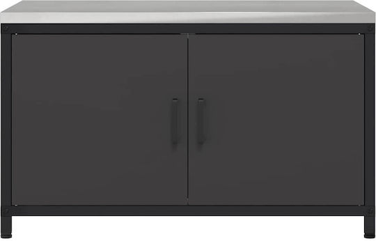 Floor Cabinet Black 90x50x53cm