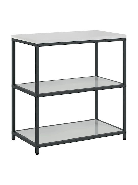 vidaXL Rack de bucătărie Argintie 150x50x92cm