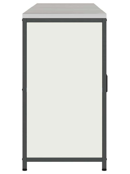 vidaXL Boden-Küchenschrank Weiß 180x50x92cm