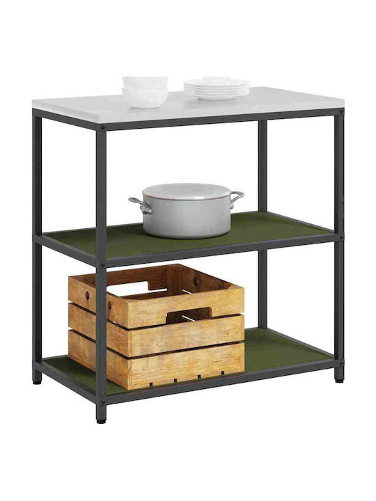 Bodenmontierter Küchenschrank Grün 90x50x92cm