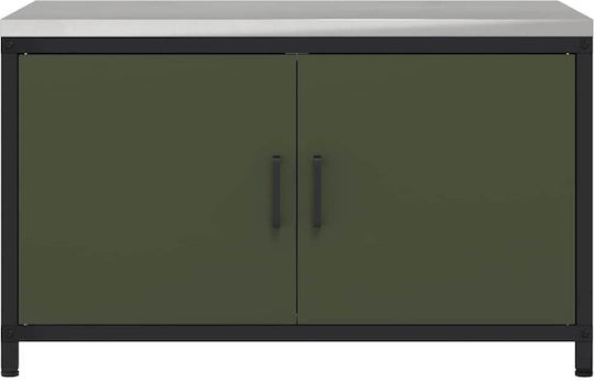 Vidaxl Küchenregal Mit Rädern Olivefarben 60 X 50 X 92 cm