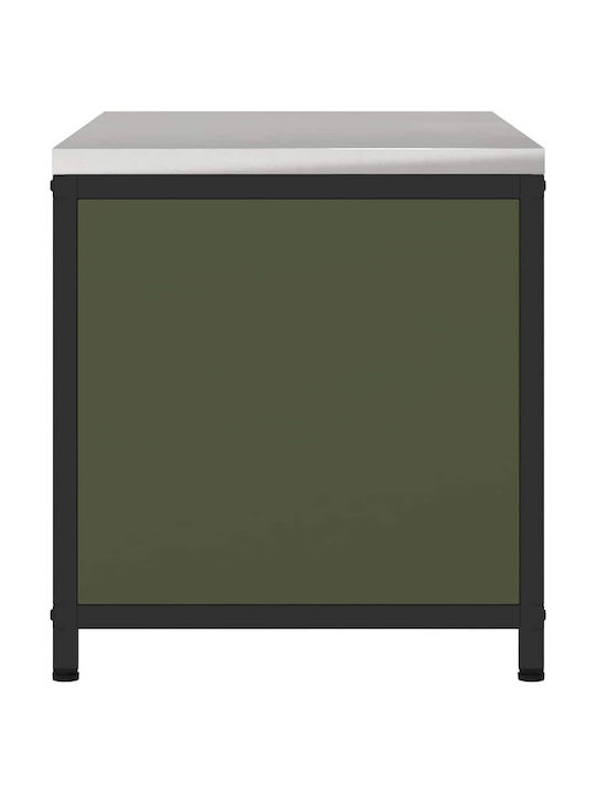 Vidaxl Кухненски Шкаф За Съхранение Маслиненозелен 60 X 50 X 92 См