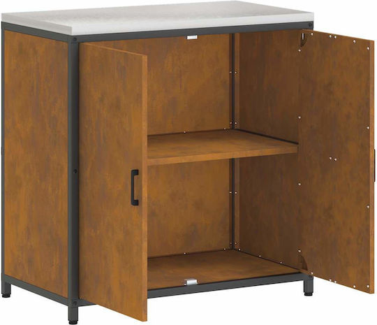 Vidaxl Ντουλάπα Αποθήκευσης Κουζίνας Ράφι Σκ Rusty 60 X 50 X 92 Εκ