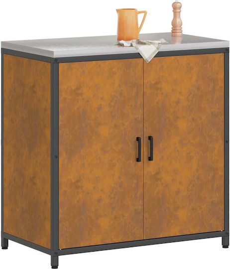Vidaxl Ντουλάπα Αποθήκευσης Κουζίνας Ράφι Σκ Rusty 60 X 50 X 92 Εκ