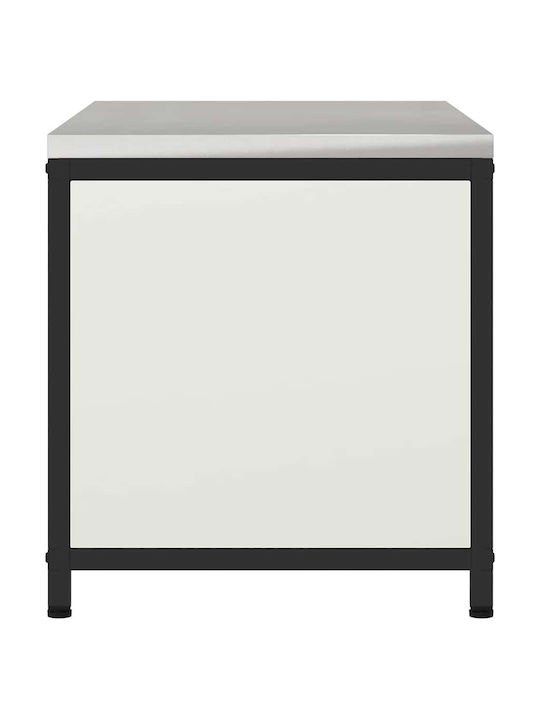 Vidaxl Kitchen Storage Cabinet White 60 X 50 X 92 Cm Steel
