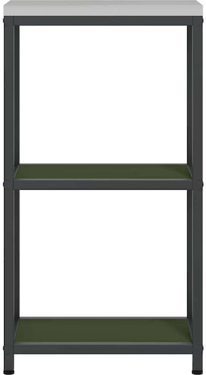 Vidaxl Lebensmittelregal Küchen Eloxiert 60 X 50 X 92 Cm Aus Stahl