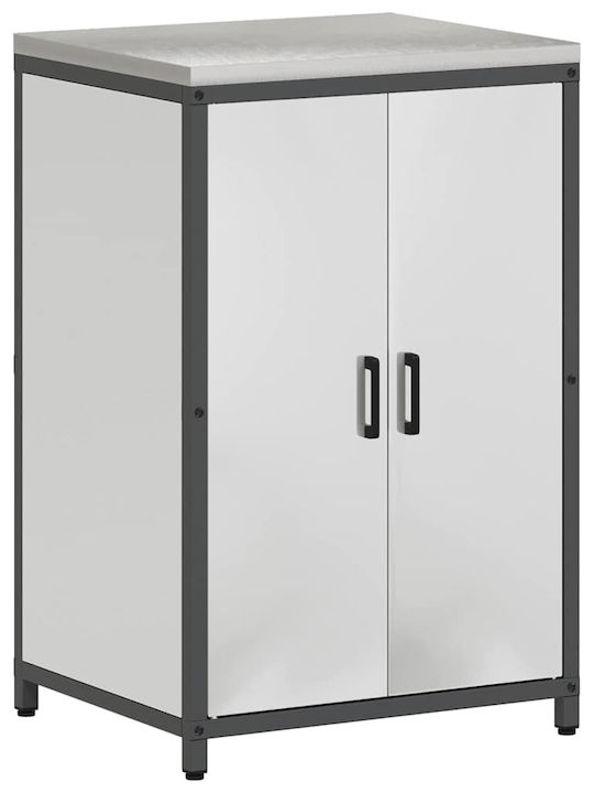 vidaXL Rack de bucătărie Argintie