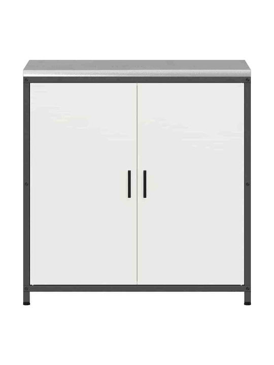 Floor Cabinet White 90x50x92cm