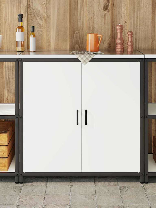 Floor Cabinet White 90x50x92cm