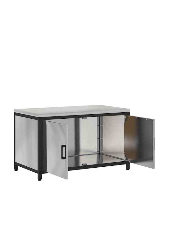 Vidaxl Küchenregal Silber 60 X 50 X 92 cm
