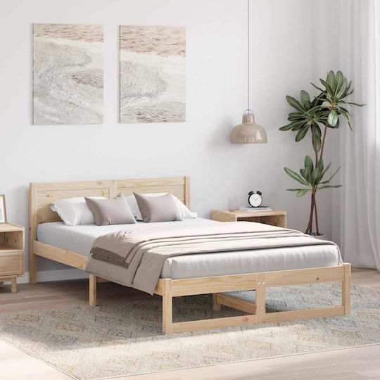 Kids Bed Classic Semi Double Solid pine wood for Mattress 120x200cm
