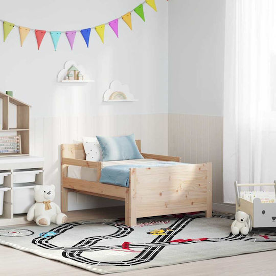 Vidaxl Erweiterbares Kinderbett Braun 80 x 130 165 200 cm