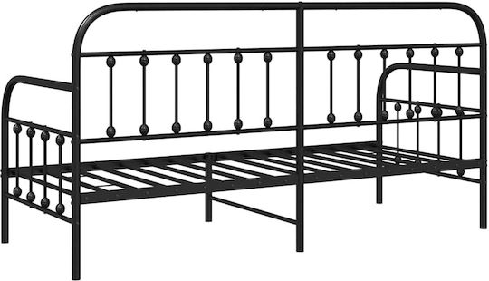 Kinderbett - Sofa Einzeln Ατσάλι für Matratze 75x190cm