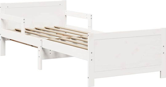Vidaxl Extendable Kids Bed White 80 x 130 165 200 cm