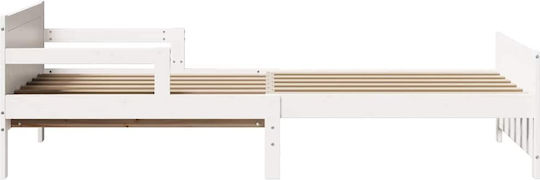 Vidaxl Extendable Kids Bed White 80 x 130 165 200 cm