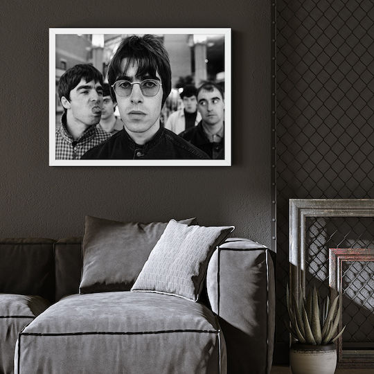 Music Poster Oasis Ms150 21cm X 30cm Λευκό Κάδρο Pvc