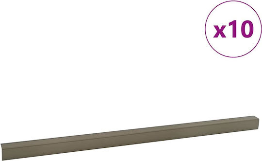 Vidaxl Schutzkappen Für Treppenkanten 10 Stück Bronzefarben 67 Cm Aluminium