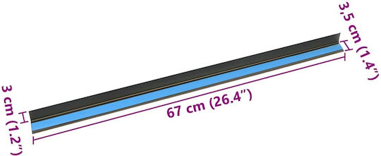 Vidaxl Schutzkappen Für Treppenkanten 10 Stück Bronzefarben 67 Cm Aluminium